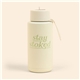 a white 32 oz hydro steel insulated bottle