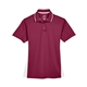 aerial view a maroon/ white ultraclub - womens cool dry sport two - tone polo, image 1 of 6