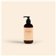 a glossy amber 8 oz hand lotion with pump cap - 4cp label