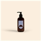 a glossy amber 8 oz hand lotion with pump cap - direct print