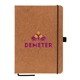 a brown 4621 c carson 5.8 x 8.3 recycled pu leather notebook - colorjet