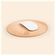 aerial view a group of round leather mousepad, image 1 of 2