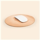 aerial view a group of round leather mousepad, image 2 of 2