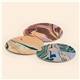 aerial view a group of marbled leather coaster, image 1 of 3