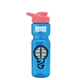 a blue bottle & salmon lid champion - 28 oz transparent bottle with drink thru lid