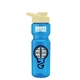 a blue bottle & pastel yellow lid champion - 28 oz transparent bottle with drink thru lid
