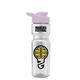 a clear bottle & lilac lid champion - 28 oz transparent bottle with drink thru lid