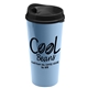 a black lid & slate blue cup the roadmaster - 20 oz travel tumbler with auto sip lid