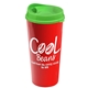 a lime green lid & red cup the roadmaster - 20 oz travel tumbler with auto sip lid