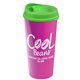 a lime green lid & hot pink cup the roadmaster - 20 oz travel tumbler with auto sip lid