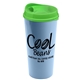 a lime green lid & slate blue cup the roadmaster - 20 oz travel tumbler with auto sip lid