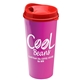 a red lid & hot pink cup the roadmaster - 20 oz travel tumbler with auto sip lid