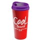 a violet lid & red cup the roadmaster - 20 oz travel tumbler with auto sip lid