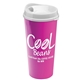 a white lid & hot pink cup the roadmaster - 20 oz travel tumbler with auto sip lid