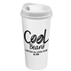 a white lid & white cup the roadmaster - 20 oz travel tumbler with auto sip lid