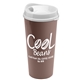 a white lid & mocha mousse cup the roadmaster - 20 oz travel tumbler with auto sip lid