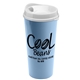 a white lid & slate blue cup the roadmaster - 20 oz travel tumbler with auto sip lid
