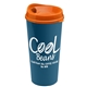a orange lid & steel blue cup the roadmaster - 20 oz travel tumbler with auto sip lid