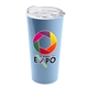 a slate blue tumbler & clear lid the roadmaster - 18 oz travel tumbler with clear slide lid - digital