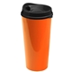 aerial view a black lid & orange cup the roadmaster - 20 oz travel tumbler with auto sip lid, image 2 of 2