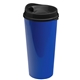 aerial view a black lid & royal blue cup the roadmaster - 20 oz travel tumbler with auto sip lid, image 2 of 2