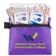 a purple tag - a - long 7 piece healthy living pack components inserted into zipper pouch