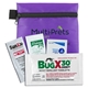 aerial view a purple piece insect repellent kit in zipper pack, image 1 of 2
