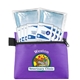 a purple titan wipe it down travel kit in zippered pouch