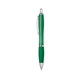 aerial view a recycled translucent green satin curvy click ballpoint pen - promotional pens, image 1 of 3