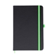 aerial view a lime green dualedge pu a5 journal, image 1 of 5