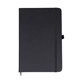 aerial view a black dualedge pu a5 journal, image 1 of 5