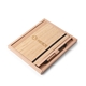 aerial view a group of bamboo cork journal set, image 4 of 6