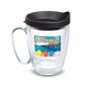 a black tervis(r) classic mug enhanced embroidered emblem - 16 oz