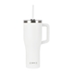 aerial view a white rovr(r) 40 oz vacuum insulated travel tumbler, image 1 of 6