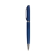 aerial view a blue dawson recycled aluminum twist action ballpoint pen, image 1 of 3