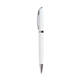aerial view a white dawson recycled aluminum twist action ballpoint pen, image 1 of 3