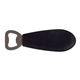 aerial view a black wallace leatherette bottle opener, image 1 of 4