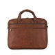 aerial view a brown bugatti valentino briefcase, image 1 of 7