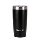 aerial view a black hurley(r) 20 oz double wall stainless steel travel tumbler, image 1 of 4