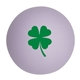 a white shamrock ball