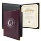 a burgundy diploma holder deluxe portrait