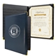 a navy blue diploma holder deluxe portrait