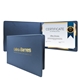 a navy blue diploma holder economy landscape