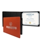 a red diploma holder standard landscape