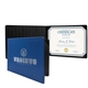a royal blue diploma holder standard landscape
