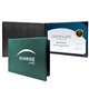 a green diploma holder padded landscape