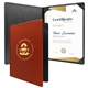 a red diploma holder standard portrait