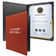 a red diploma holder padded portrait