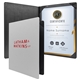 a white diploma holder padded portrait