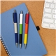 aerial view a group of color - pop plunge - action aluminum ballpoint pen, image 1 of 2